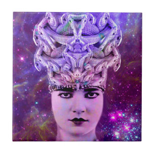 Medusa Slangenvrouw Tegeltje