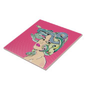 Medusa Snake Hair Tegeltje (Zijkant)