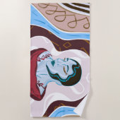 Medusa Snake Lady - Half-Lady Half-Snake Strandlaken (Voorkant)