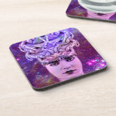 Medusa Snake Woman Bier Onderzetter (Linkerzijde)