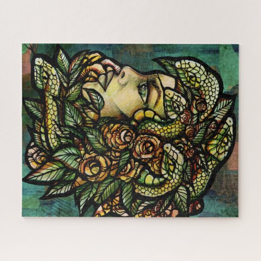 Medusa Snakes Dart Board Legpuzzel (Horizontaal)