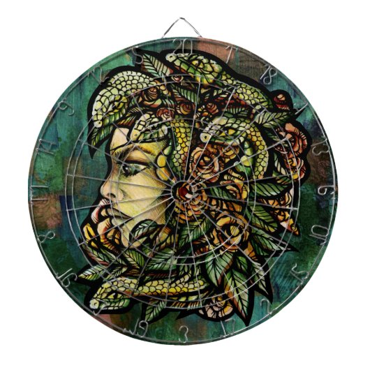 Medusa Snakes Dartbord (Voorkant)
