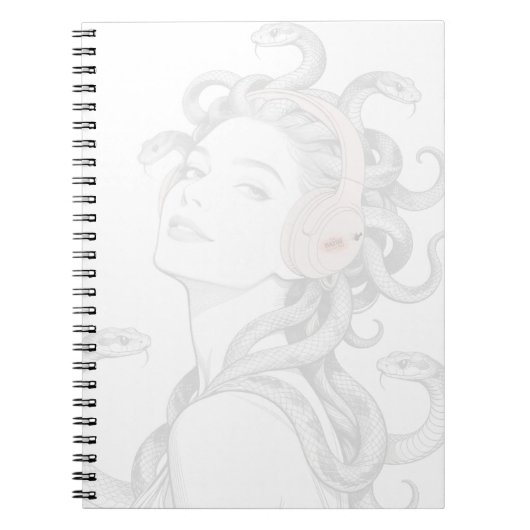 Medusa spiraal notebook- poseer voor de camera. notitieboek (Voorkant)