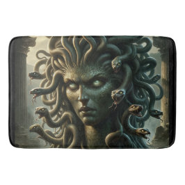 Medusa staat van de dood hoofd van slangen badmat