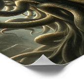 Medusa staat van de dood hoofd van slangen poster (Hoek)