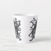 Medusa standbeeld, Griekse beeldhouwkunst, mytholo Latte Mok (Voorkant)