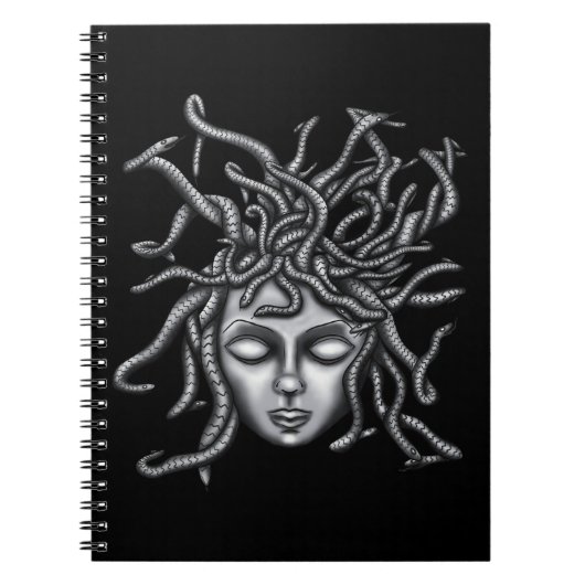 Medusa standbeeld, Griekse beeldhouwkunst, mytholo Notitieboek (Voorkant)