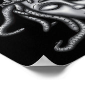 Medusa standbeeld, Griekse beeldhouwkunst, mytholo Poster (Hoek)