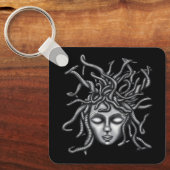 Medusa standbeeld, Griekse beeldhouwkunst, mytholo Sleutelhanger (Voorkant)