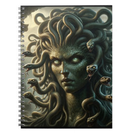 Medusa Starende Dodenhoofd van Slangen Notitieboek