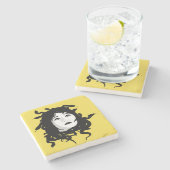 Medusa Stenen Onderzetter (Zijkant)