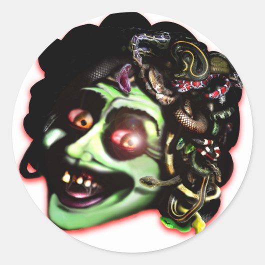 MEDUSA-sticker Ronde Sticker (Voorkant)