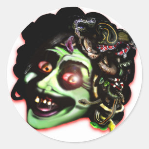 MEDUSA-sticker Ronde Sticker