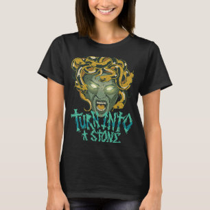 Medusa Stone Ancient Griekse mythologie T-shirt