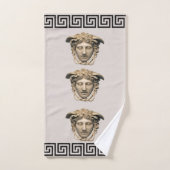 Medusa Stone Beige Grieks-Key Gast Gift Handdoek S (Handdoek)