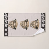 Medusa Stone Beige Grieks-Key Gast Gift Handdoek S (Handdoek)