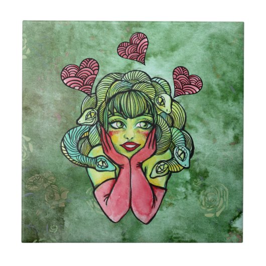 Medusa Tegeltje (Voorkant)