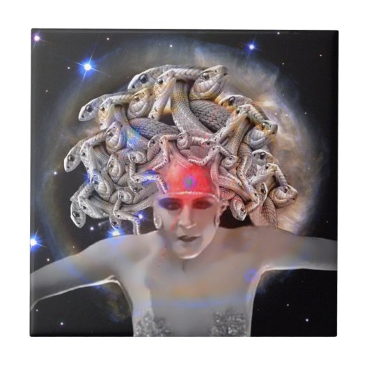 Medusa Tegeltje (Voorkant)