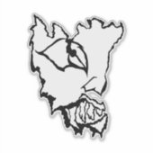 Medusa the artist_awaynowe Horror 12MMHeads Diecut Sticker (Voorkant)