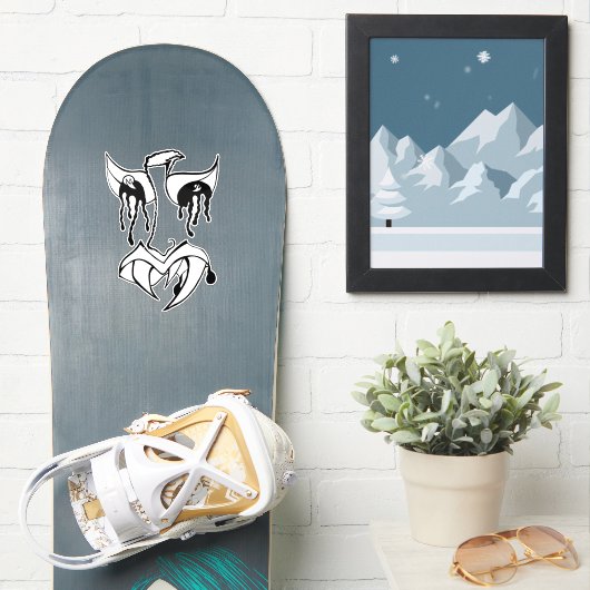 Medusa the artist_awaynowe Horror 14MMHeads Diecut Sticker (Snowboard)