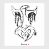 Medusa the artist_awaynowe Horror 14MMHeads Diecut Sticker (Vel)