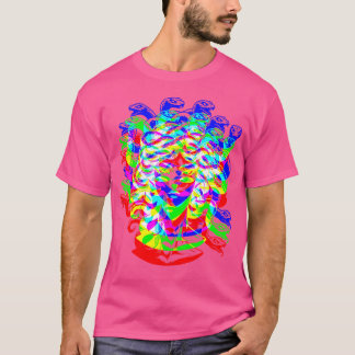 Medusa Trippy Vaporwave Techno Rave EDM Music Part T-shirt