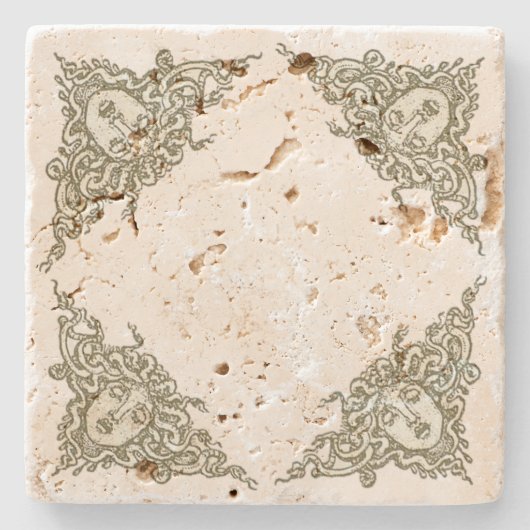 Medusa van Walter Crane Stenen Onderzetter (Voorkant)