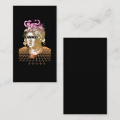 Medusa Vaporwave Aesthetisch Grieks beeld Visitekaartje (Voorkant / Achterkant)