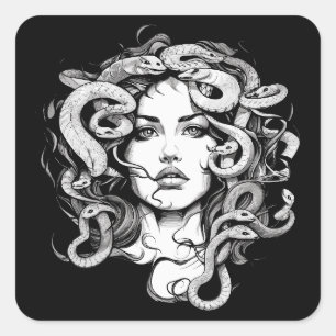 Medusa Vierkante Sticker