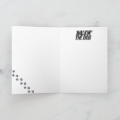 Medusa Walkin' the Dog Card Feestdagen Kaart (Binnen)