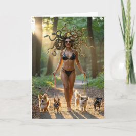 Medusa Wandelt de Hond Kaart