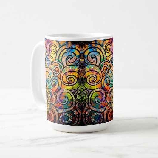 Medusa's mok voor haarkoffie (Voorkant links)