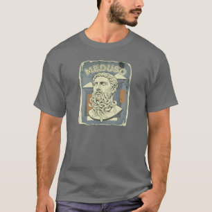 Meduso Slangenbaard Grappige Griekse Mythologie Re T-shirt