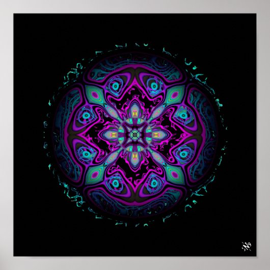 Meduza (medusa/kwallen-achtig schepsel) poster (Voorkant)