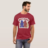 Mee Pals Funny Meeple Gamer Vrienden Cartoon T-shirt (Voorkant volledig)