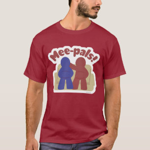 Mee Pals Funny Meeple Gamer Vrienden Cartoon T-shirt