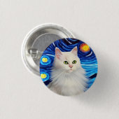 Meeauw! 3 cm rondebadge ronde button 3,2 cm (Voorkant /achterkant)