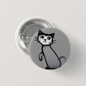 Meeauw! 3 cm rondebadge ronde button 3,2 cm (Voorkant /achterkant)