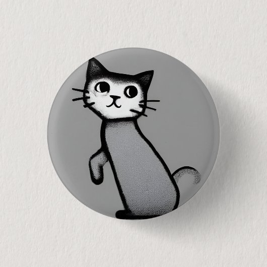 Meeauw! 3 cm rondebadge ronde button 3,2 cm (Voorkant)