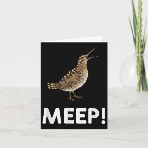Meeb Meme Bird Gezegde Meep Bird Amerikaanse Bosse Kaart