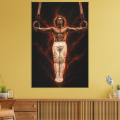Meedogenloze Balans – IJzeren Kruis Power Canvas P Afdruk (Insitu (Woonkamer))
