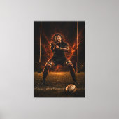 Meedogenloze Dominantie – Rugby Power Canvas Print (Voorkant)