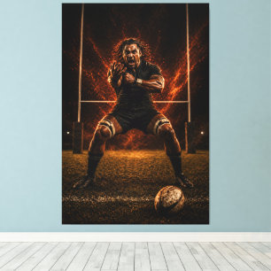 Meedogenloze Dominantie – Rugby Power Canvas Print