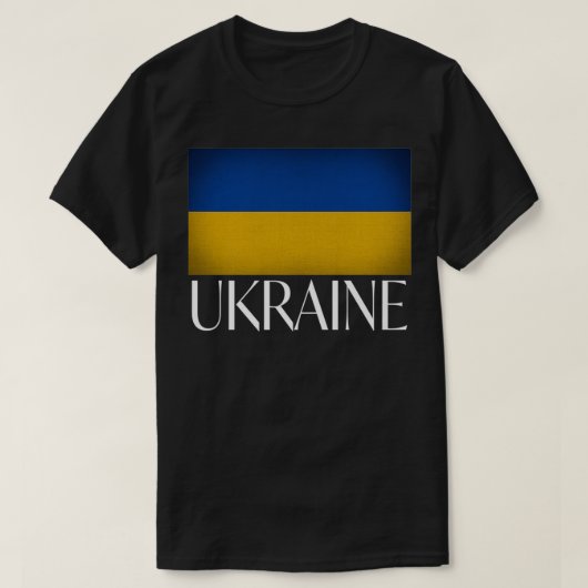 Meedogenloze Ontwerpen Oekraïense Vlag Oekraïense T-shirt (Design voorkant)