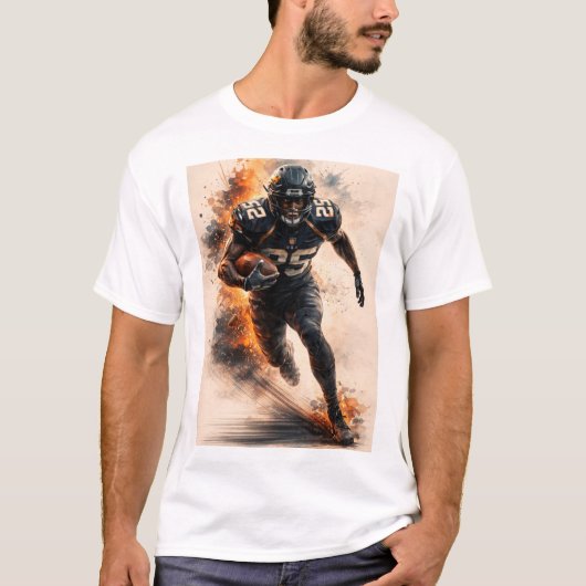 Meedogenloze Rush – Power Voetbal T-shirt (Voorkant)