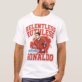 Meedogenloze Ruthless Ronaldo Voetbal T-shirt