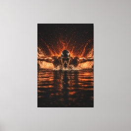 Meedogenloze Stroom – Vlinderkracht Canvasprint Canvas Afdruk