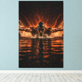 Meedogenloze Stroom – Vlinderkracht Canvasprint Canvas Afdruk
