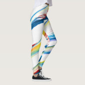Meegaan 3 Wilde Gestreepte Abstracte Leggings (Rechts)