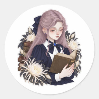 Meegelezen Boek Ronde Sticker
